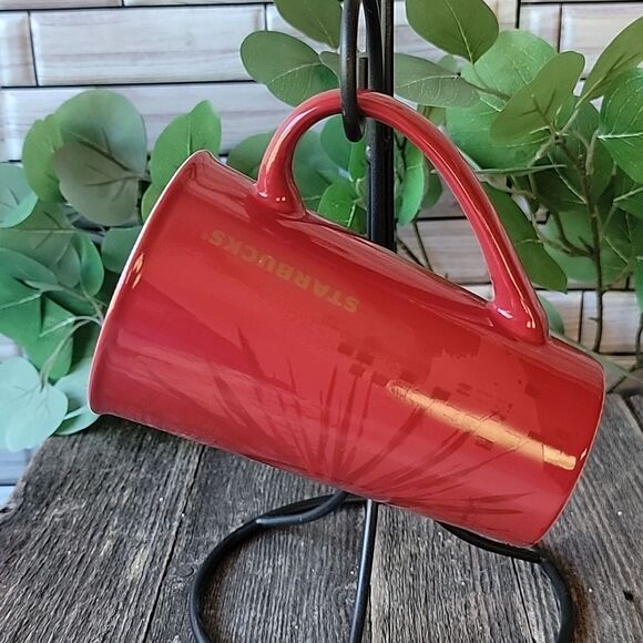 Starbucks tall red mug with handle - Picture 1 of 6